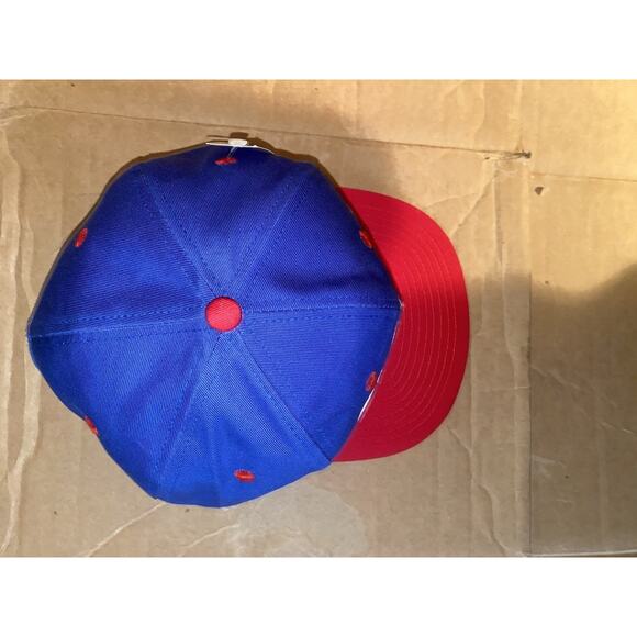 Vintage New York Giants Annco Snapback Hat NWT Deadstock Blue Red NFL - Picture 5 of 14